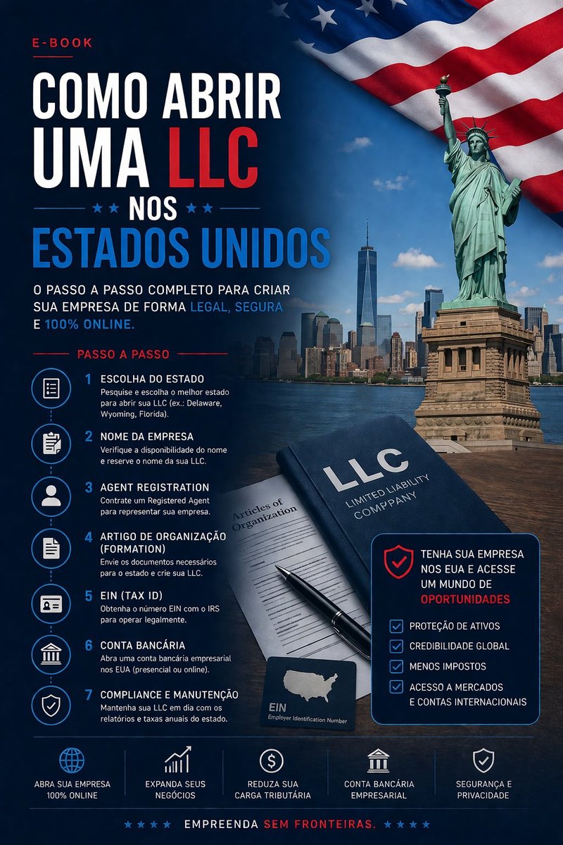 Capa do ebook LLC nos EUA