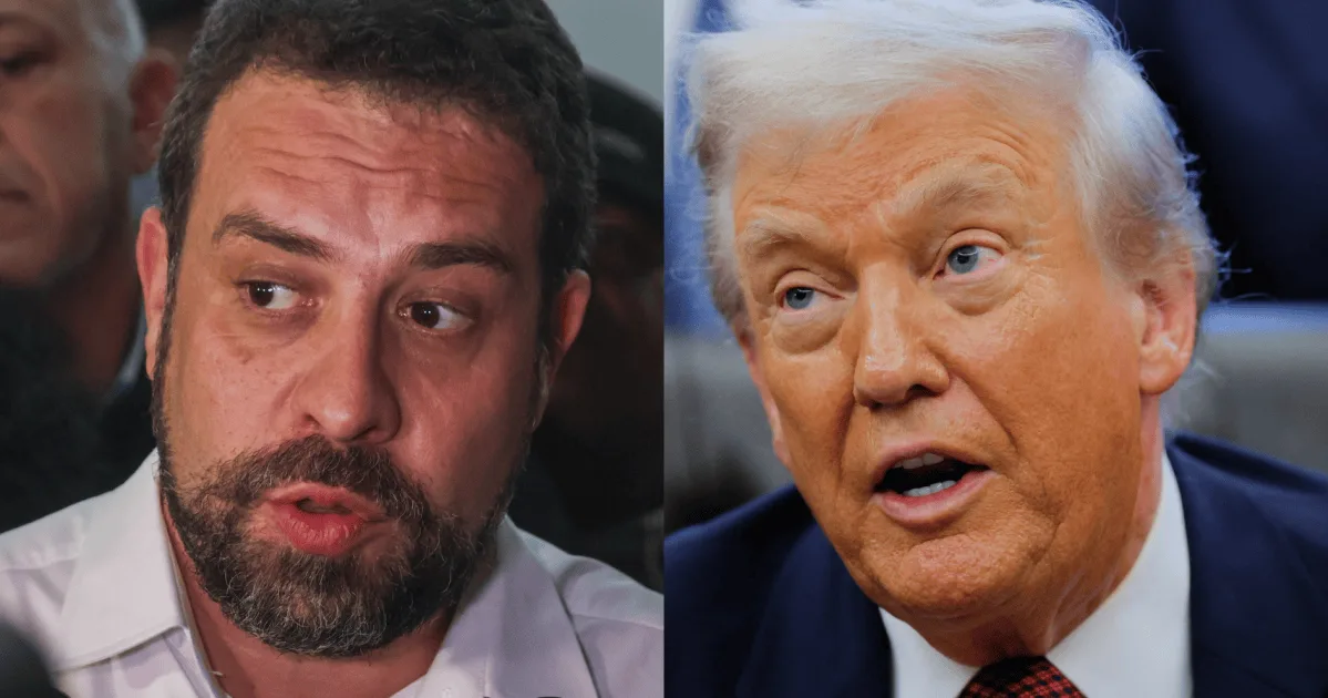 Guilherme Boulos e Donald Trump