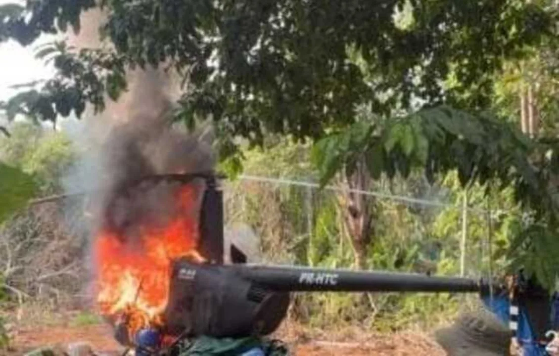 FAB INTERCEPTA E DESTRÓI HELICÓPTERO VINDO DA VENEZUELA SEM PLANO DE VOO