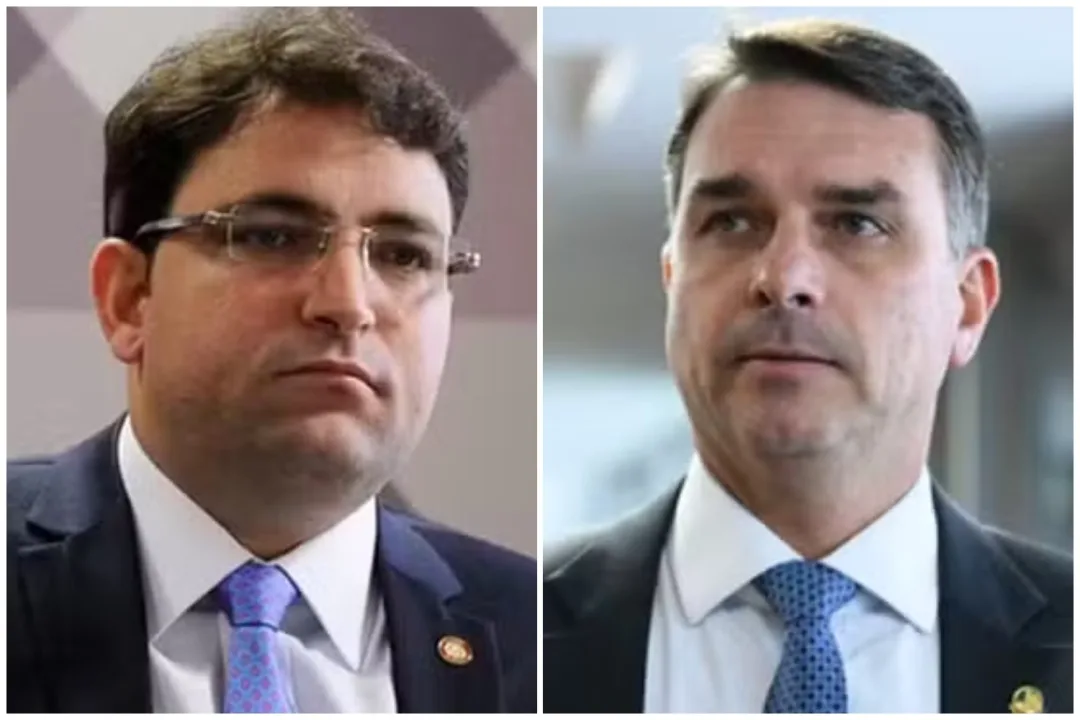Flávio Bolsonaro e Alexandre de Moraes