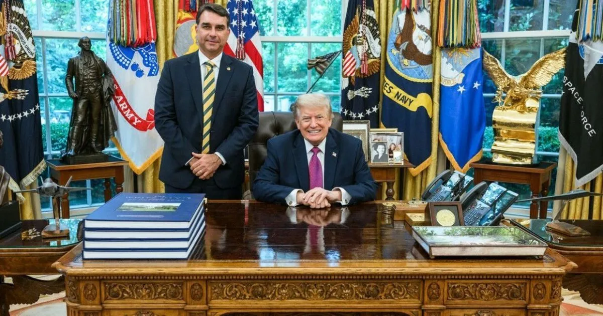 Flávio Bolsonaro e Donald Trump