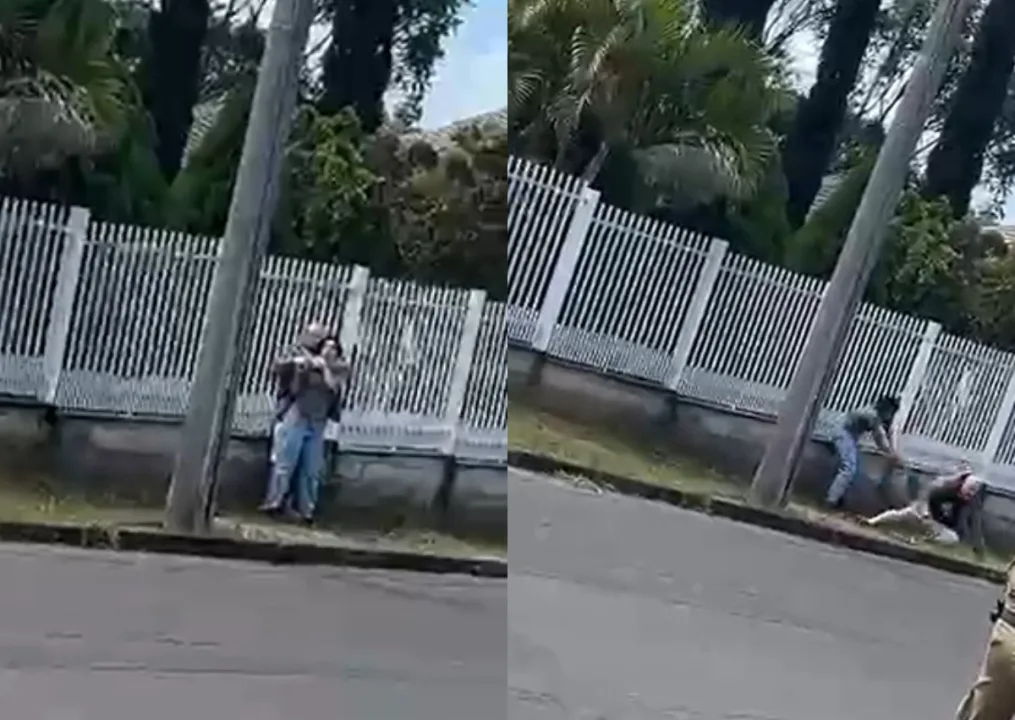 Cena da ocorrência em Criciúma